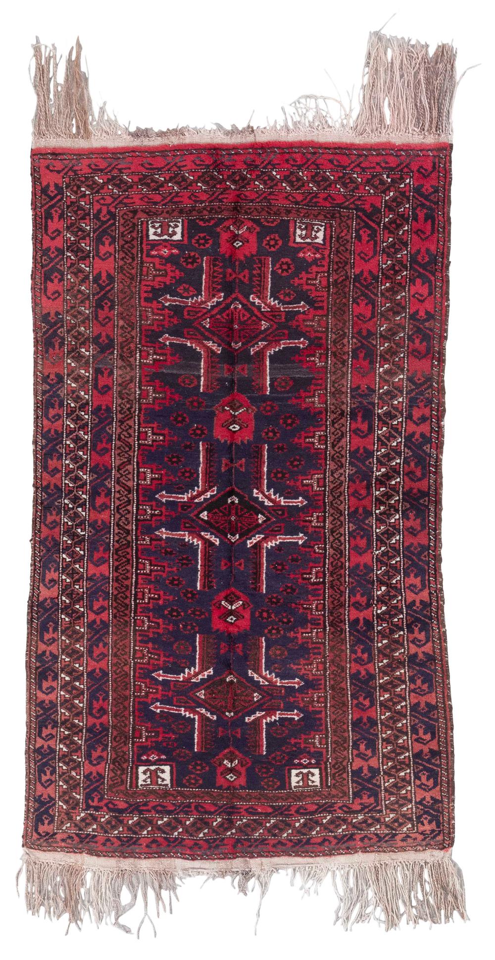 Appraisal: TURKOMAN RUG X SECOND HALF OF THE TH CENTURYTURKOMAN RUG