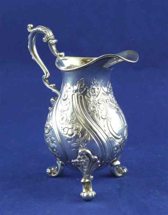 Appraisal: A William IV silver pear shaped cream jug by Paul