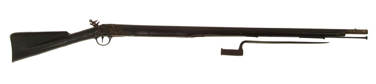 Appraisal: KETLAND FLINTLOCK MUSKET W BAYONET SN Cal rnd bbl Marked