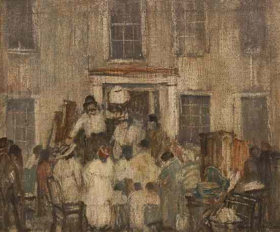 Appraisal: Robert Spencer American - On the Front Steps oil on