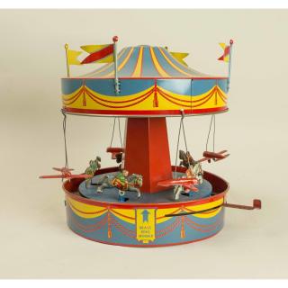 Appraisal: Wolverine Tin Merry Go Round Model Wolverine tin merry go