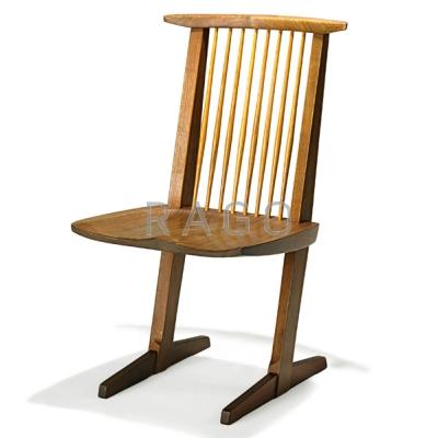 Appraisal: GEORGE NAKASHIMA - NAKASHIMA STUDIOS Conoid chair New Hope PA