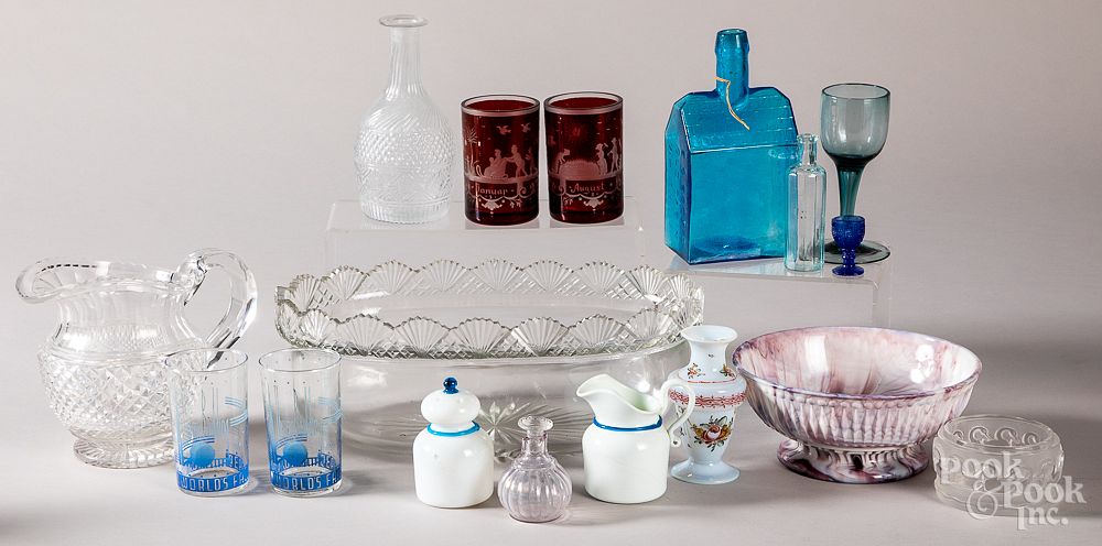 Appraisal: Group of decorative glass Group of decorative glass Condition A