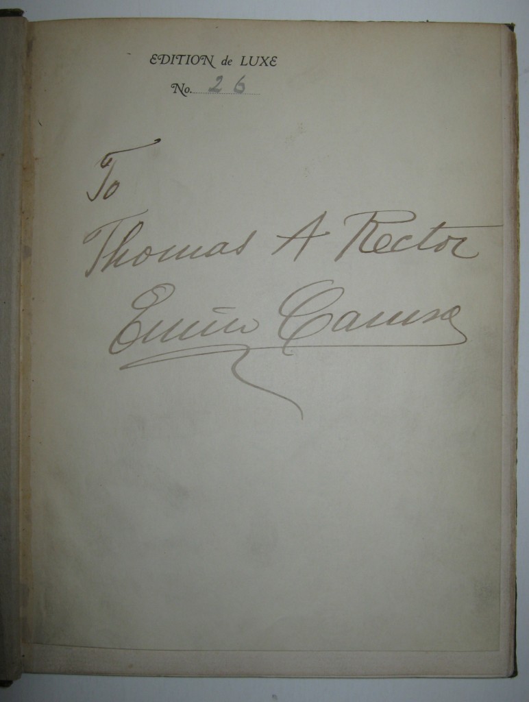 Appraisal: CARUSO ENRICO Mary H Flint Impressions of Caruso and His