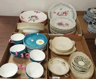 Appraisal: Four box lots including French balloon plates Minton Aynsley Lenox