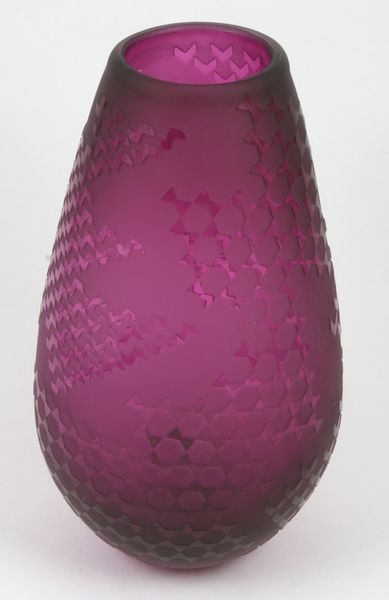 Appraisal: Arts and Crafts cut amethyst crystal vase x signed 'Dinarto