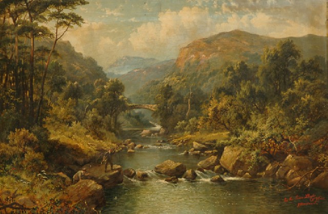 Appraisal: Henry Maidment British active - On the River Lledyr North