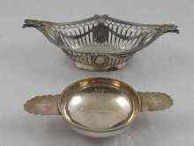 Appraisal: A silver quaich London x cm together with a pierced