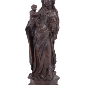 Appraisal: A German Baroque Style Composition Figure of the Madonna and