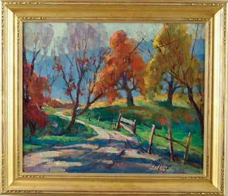 Appraisal: MARIA VERONICA LISZT American - STUDY OF FALL COLORS Oil