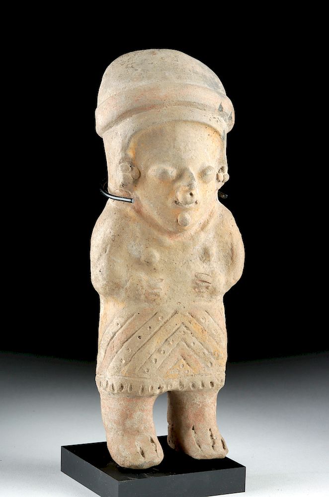 Appraisal: Bahia Polychrome Human Effigy Figure Pre-Columbian Ecuador Manabi Province Bahia