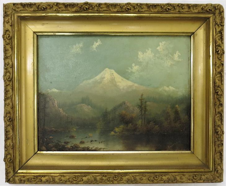 Appraisal: ELIZA R BARCHUS OIL ON BOARD Oregon - Mount Hood