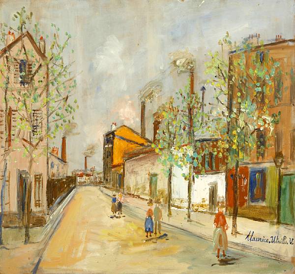 Appraisal: Maurice Utrillo French - Bourg-la-Reine signed 'Maurice Utrillo V '