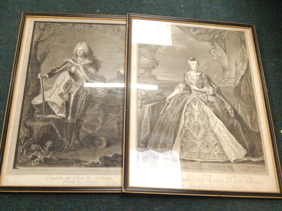 Appraisal: A late th early thC print of Marie Joseph Queen