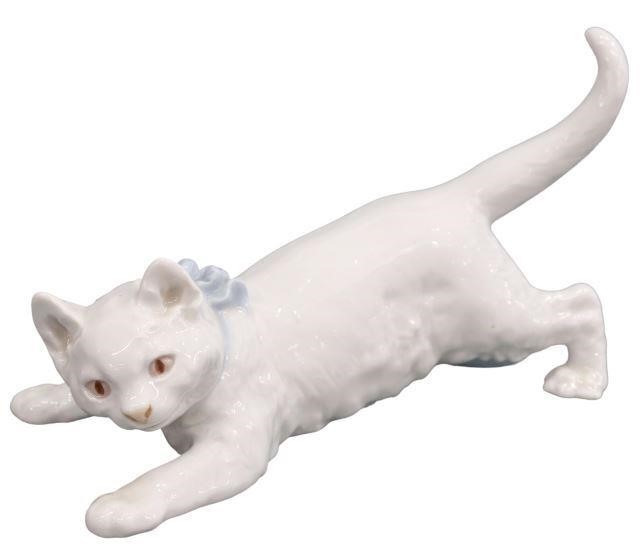 Appraisal: German porcelain kitten figure Meissen modeled by Otto Jarl Swedish