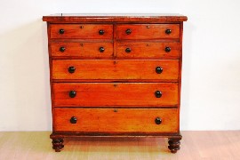 Appraisal: A mid th century Australian cedar chest of drawers the