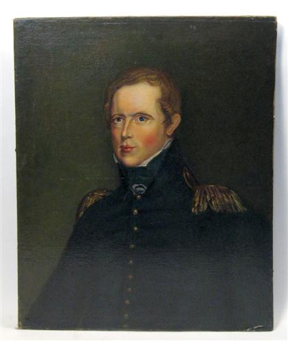 Appraisal: American School th century portrait of admiral biddle x in