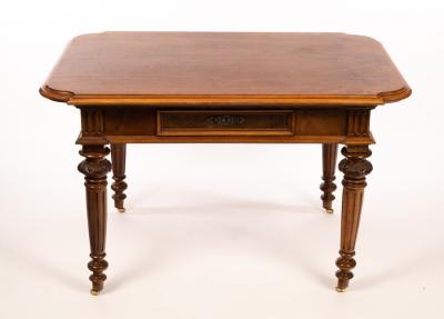 Appraisal: A late th Century French walnut table the rectangular top