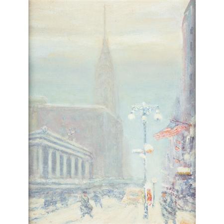 Appraisal: Johann Berthelsen American - Grand Central Terminal Looking South Toward