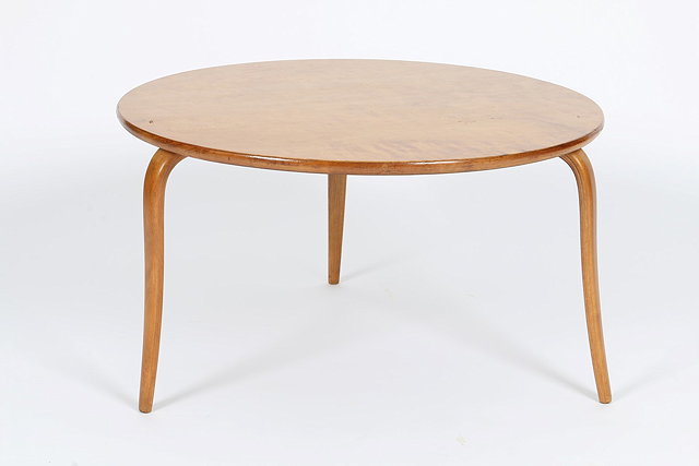 Appraisal: Bruno Mathsson Swedish - for Karl MathssonTable designed circular top