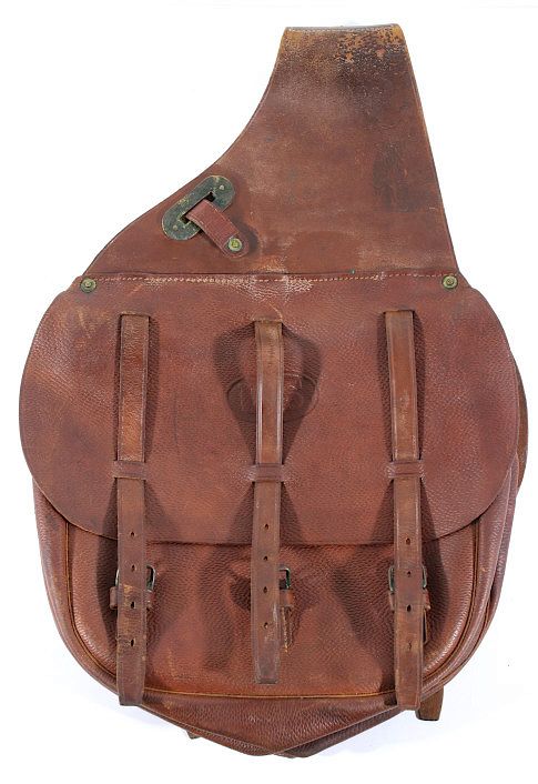 Appraisal: U S Military Cavalry Leather Saddle Bags Featured in this