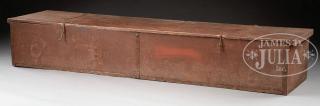 Appraisal: EARLY AMERICAN MILITIA ARMS STORAGE CHEST HEBRON MAINE Late th