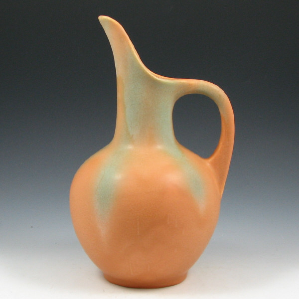 Appraisal: Muncie Matte Green Pumpkin Pitcher - Mint Muncie pitcher in