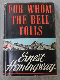 Appraisal: quot For Whom The Bell Tolls st Ed in DJ