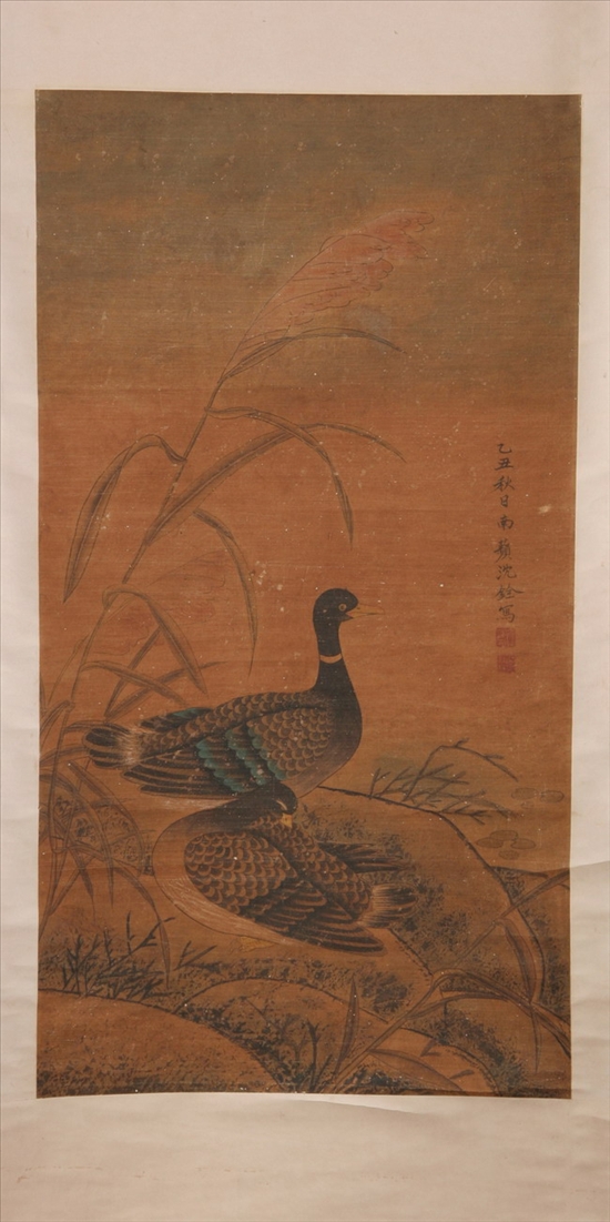 Appraisal: AFTER SHEN CHUN Chinese th century TWO DUCKS Ink and