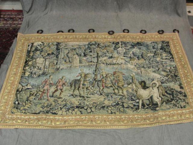 Appraisal: Handmade Tapestry From a White Plains home Dimensions wide x