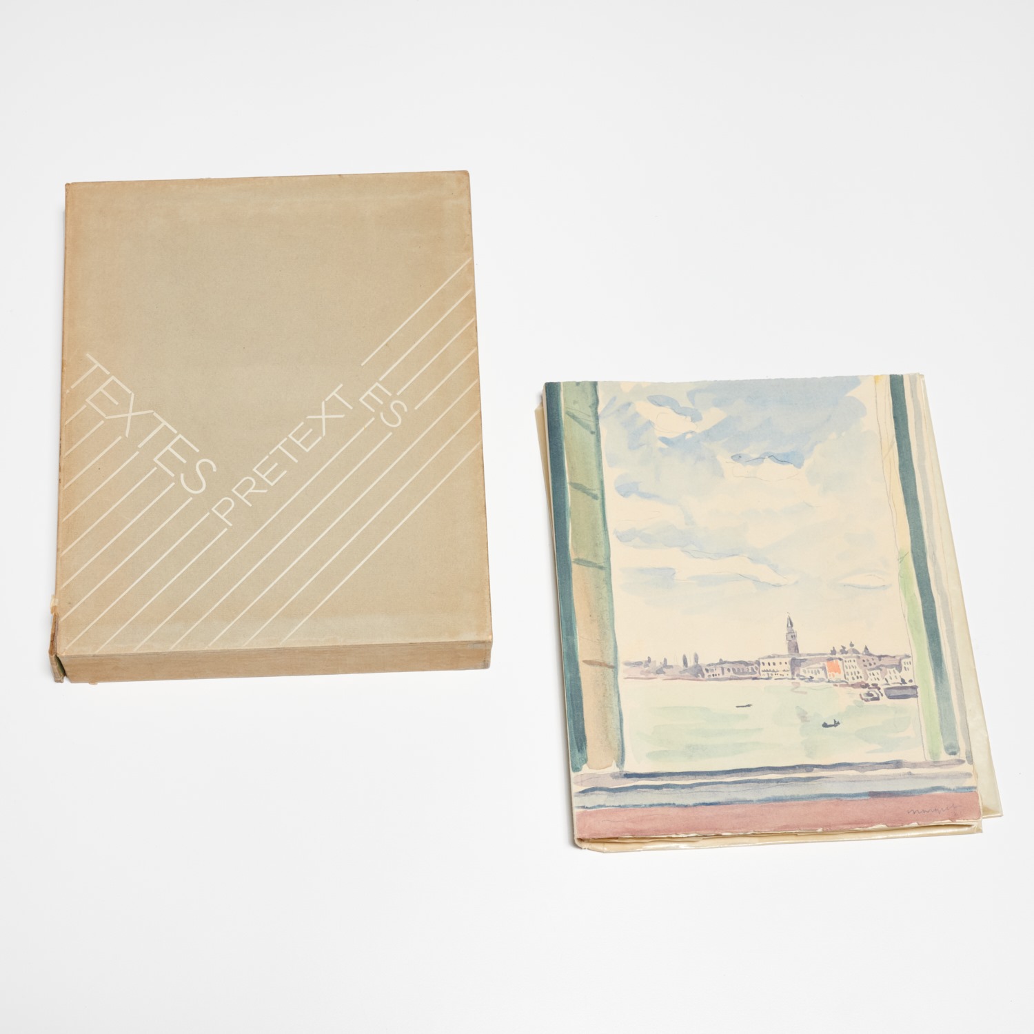 Appraisal: ALBERT MARQUET SEJOUR A VENISE LTD ED Quatre Lettres Familieres