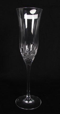 Appraisal: Waterford crystal Lismore pattern Champagne flutes count one with chip