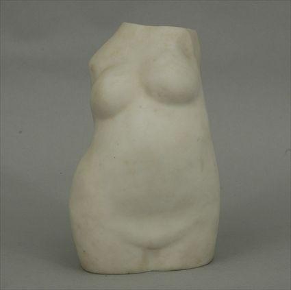 Appraisal: th Century School Carved Marble Female Torso