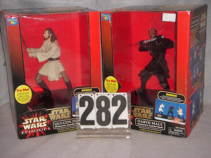 Appraisal: Lot of Star Wars talking coin banks mint in original