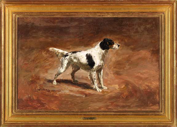 Appraisal: John Martin Tracy American Ohio - English Setter oil on