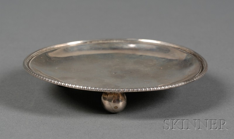 Appraisal: Small George III Silver Card Salver maker's mark SM round