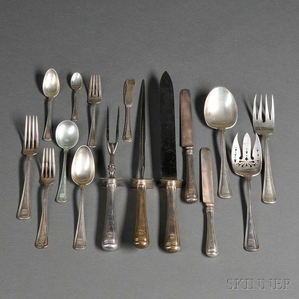 Appraisal: Gorham Old French Sterling Silver Flatware Service Providence Rhode Island