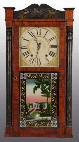 Appraisal: Time is Money Pillar Shelf Clock Description Time and strike