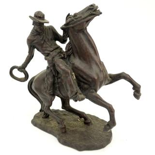 Appraisal: John Weaver American - Startled Circa The Franklin Mint Bronze