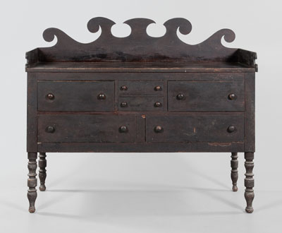 Appraisal: Important Burgner Family Sideboard attributed to Daniel F and Christian