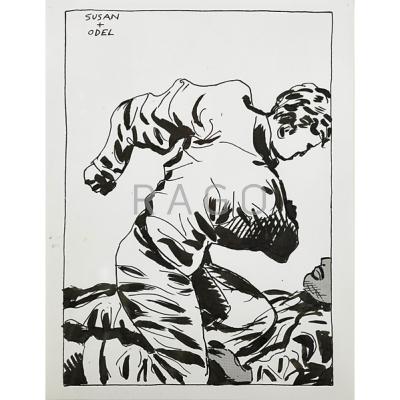 Appraisal: Raymond Pettibon American b Untitled Susan and Odel Ink and