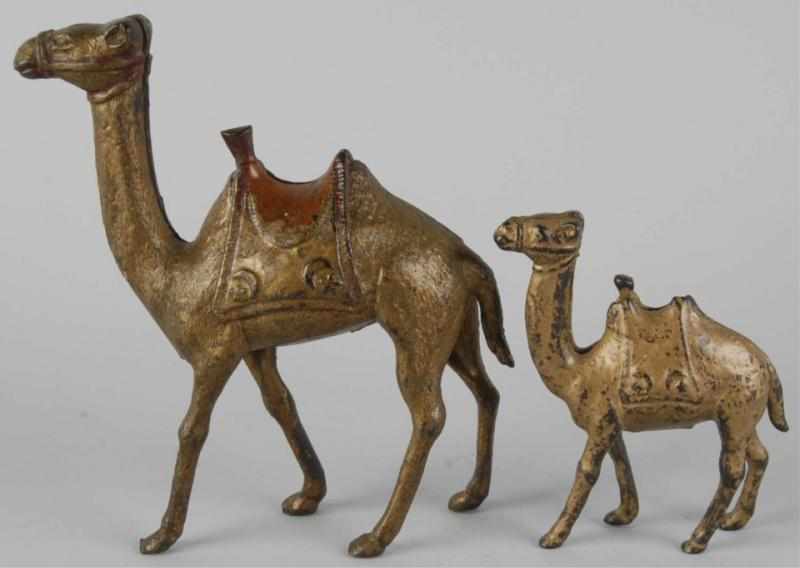 Appraisal: Lot of Cast Iron Camel Still Banks Description Manufactured by