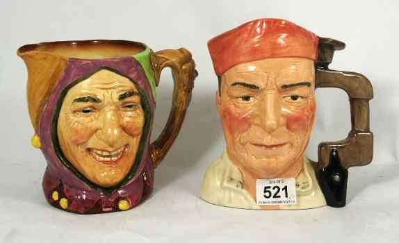 Appraisal: Royal Doulton Large Character Jugs Touchstone D and Cabinet Maker