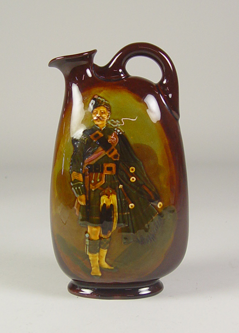 Appraisal: Royal Doulton Vase Figure of Highland Scot Brown glaze with