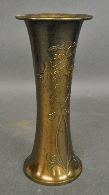 Appraisal: - Art Nouveau metal vase by Silver Crest h x