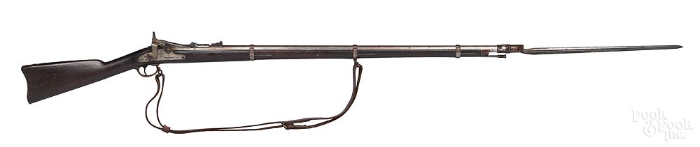 Appraisal: US Springfield model trapdoor rifle bayone US Springfield model trapdoor