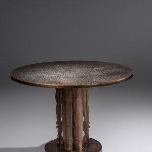 Appraisal: Philip and Kelvin LaVerne - b 'Etruscan' Center TableLaVerne Collection