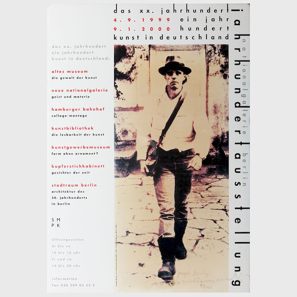 Appraisal: Joseph Beuys - Group of Five Posters Five exhibition posters