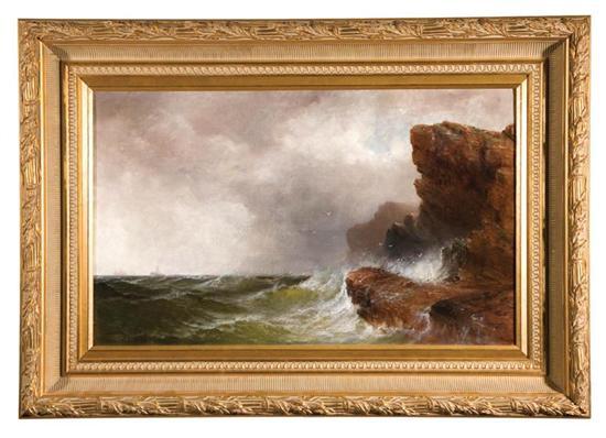 Appraisal: COASTAL SEASCAPE BY GRANVILLE PERKINS NEW YORK - Oil on