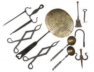 Appraisal: COLLECTION OF COOKING TOOLS Collection of th- th c Iron